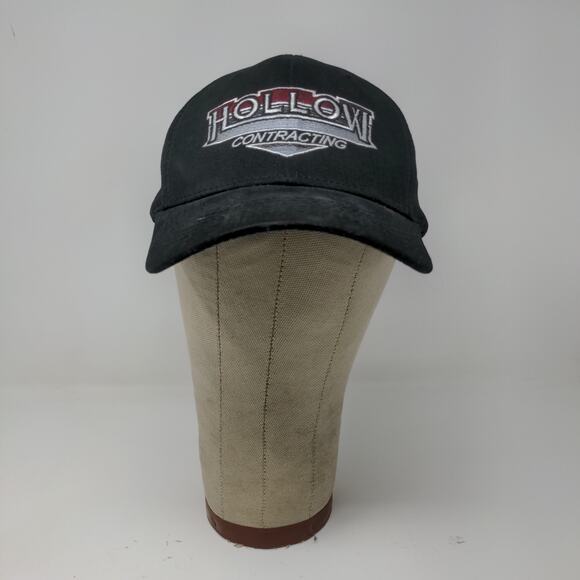Hollow Contracting The Max Hat Strapback Cap OSFA Black Embroidered Logo - Picture 2 of 12